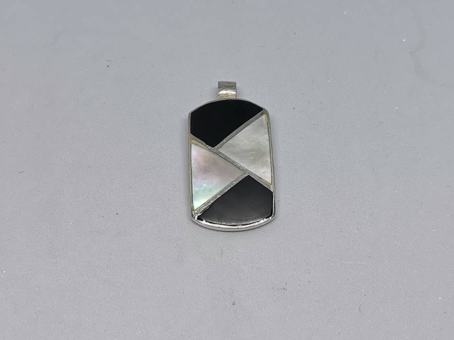 Silver Multi-Gemstone Pendant