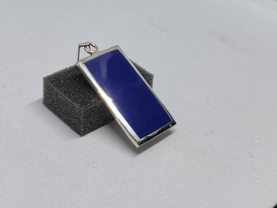 Silver Lapis Lazuli Pendant