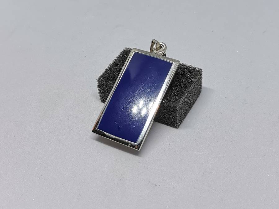 Silver Lapis Lazuli Pendant