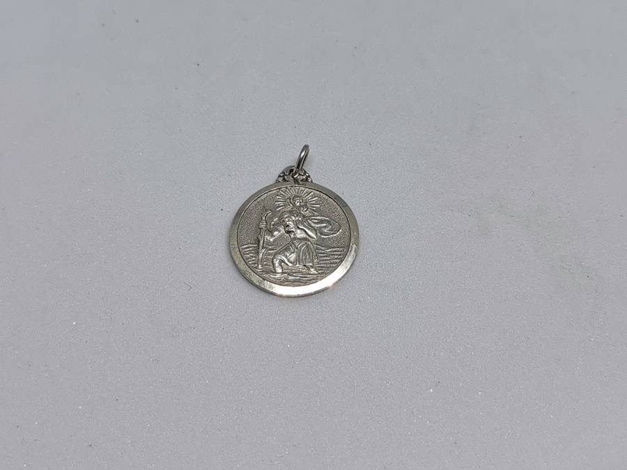 Silver St Christopher Pendant