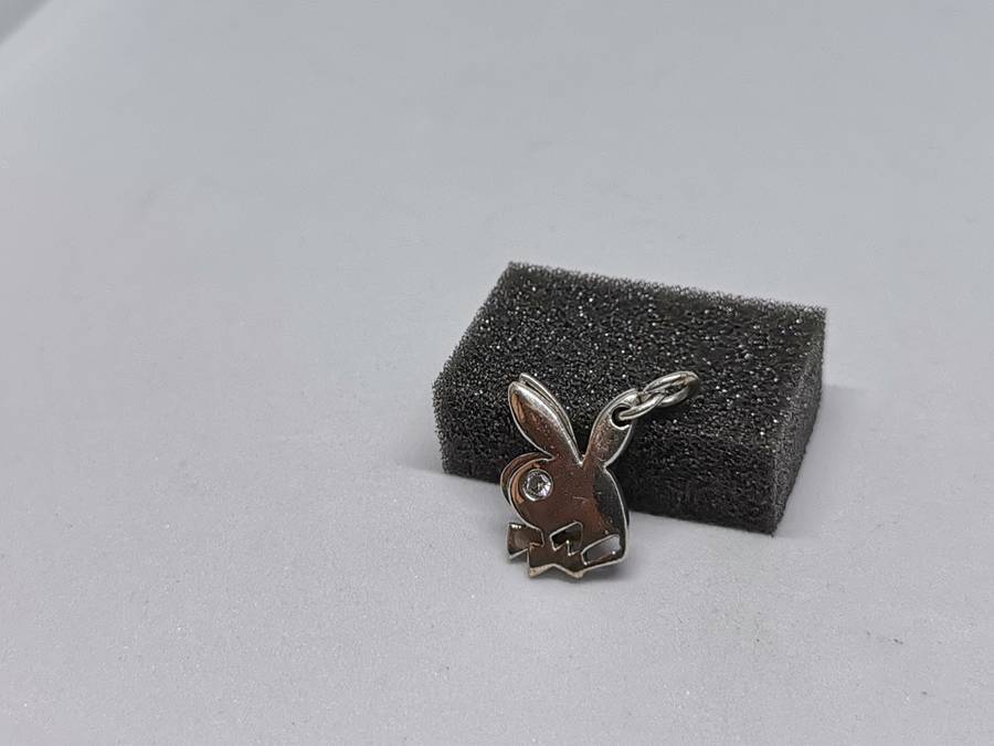 Silver Playboy Bunny Pendant