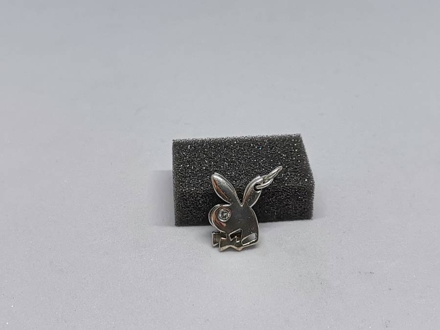 Silver Playboy Bunny Pendant