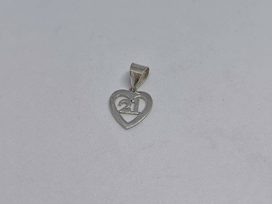 Silver 21st Birthday Pendant