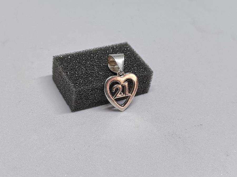 Silver 21st Birthday Pendant