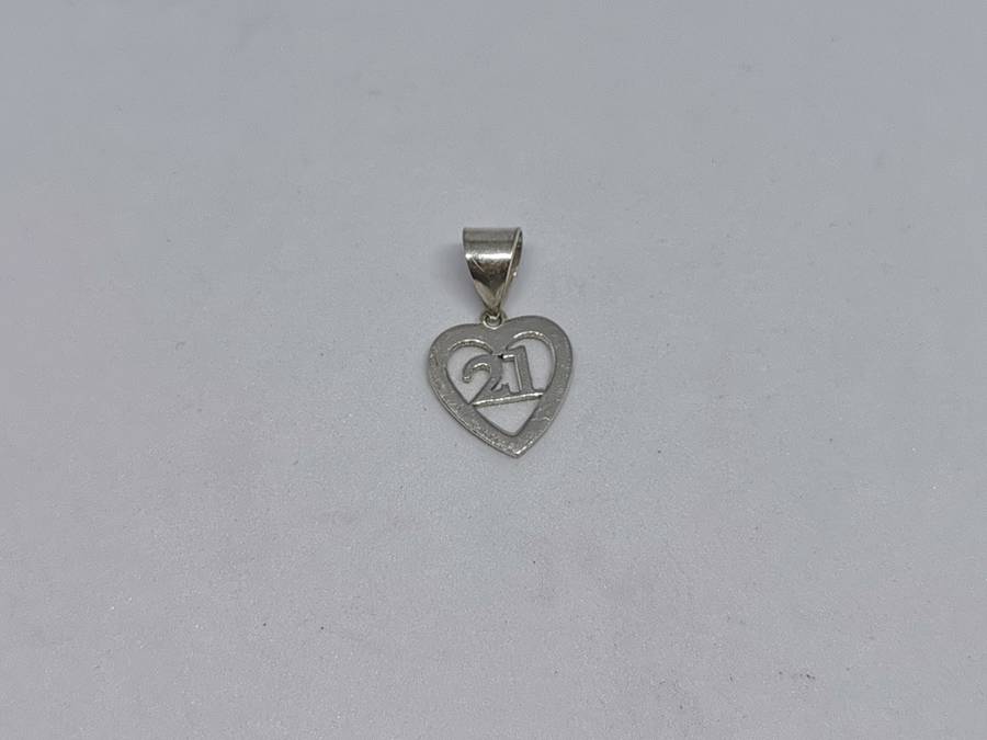 Silver 21st Birthday Pendant