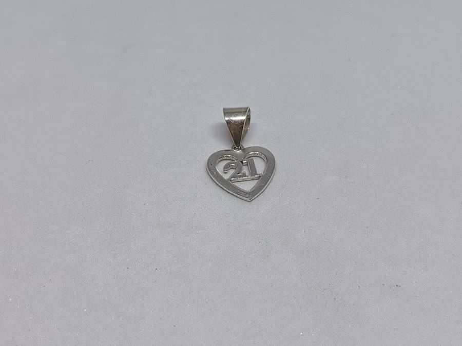 Silver 21st Birthday Pendant