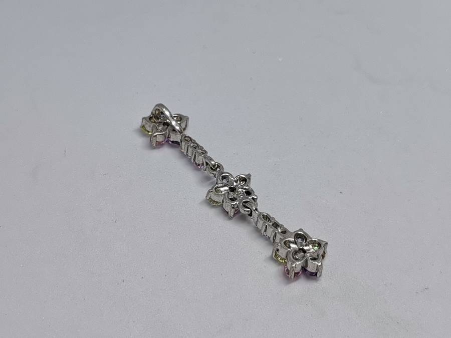 Silver Dangling Flower Pendant