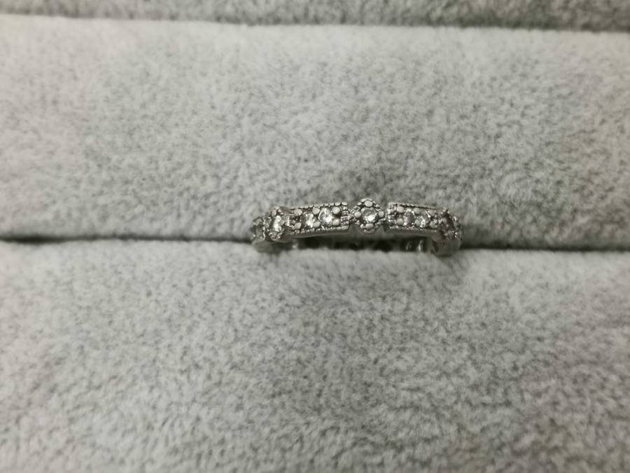 925Silver: Eternity Ring - Multiple CZ - Size O