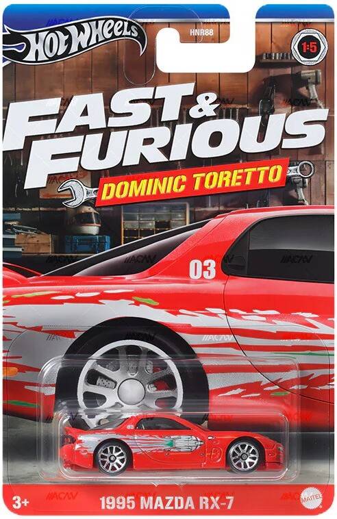 Hot Wheels Fast & Furious - Dominic Toretto - 1995 Mazda RX-7