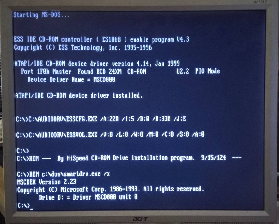 Intel Pentium 120MHz computer