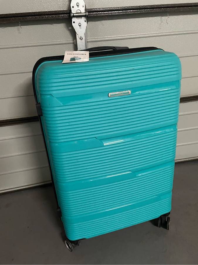 TOSCA Polyprop Trolley Case 75cm Aqua
