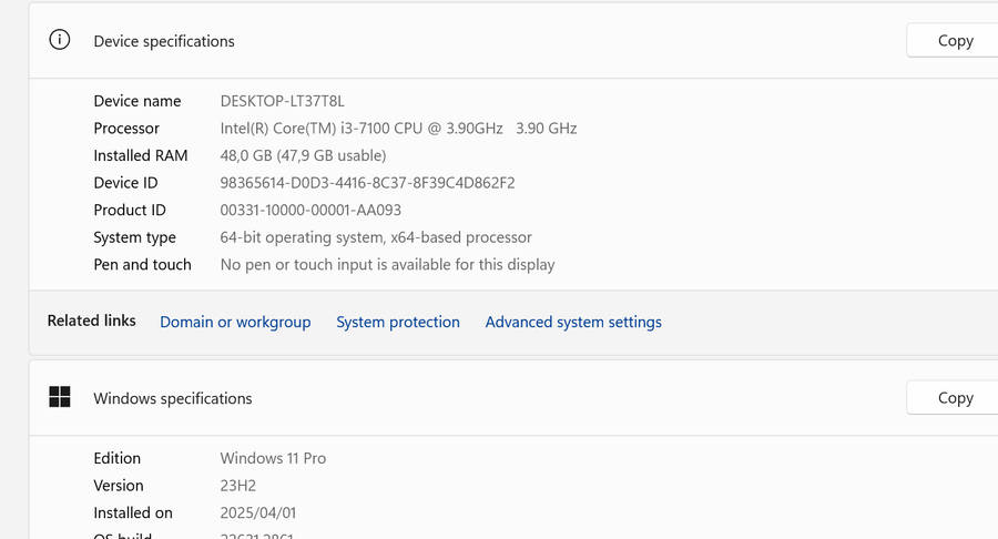 HP 290 G1 MT GAMING PC