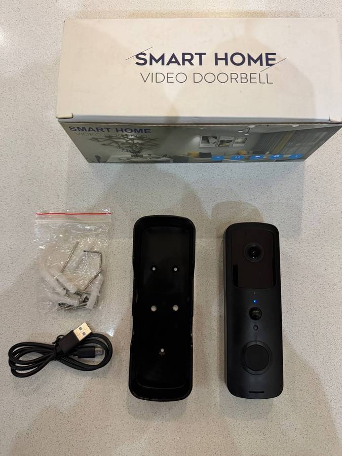 Tuya / Smart Life Smart WiFi Doorbell  Rechargeable | 2-Way Audio | PIR Motion Detection