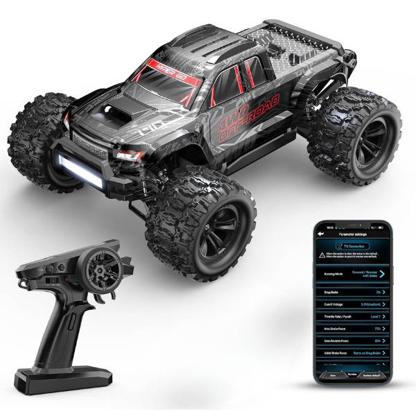 MJX Hypergo 10208 1/10 RC Truck 4X4, Brushless RC Cars Very Fast up to 50mph, ARTR Up to 4S LiPo