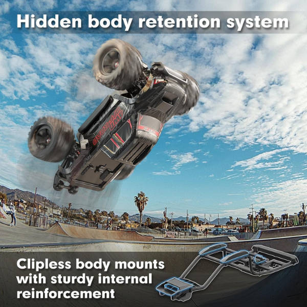 MJX Hypergo 10208 1/10 RC Truck 4X4, Brushless RC Cars Very Fast up to 50mph, ARTR Up to 4S LiPo