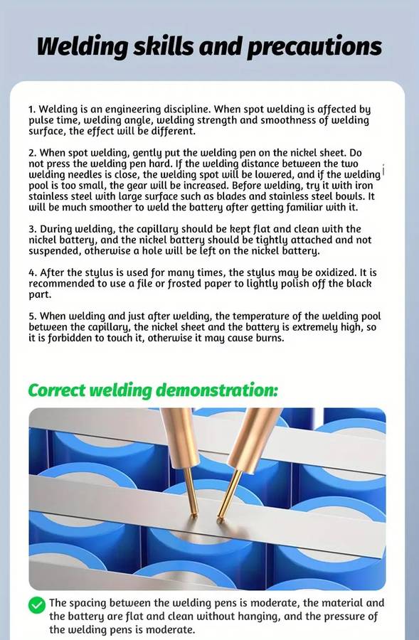 Nickel Spot Welder Handheld with Built-in 5V Rechargeable Lithium Battery Pack **LOCAL STOCK**