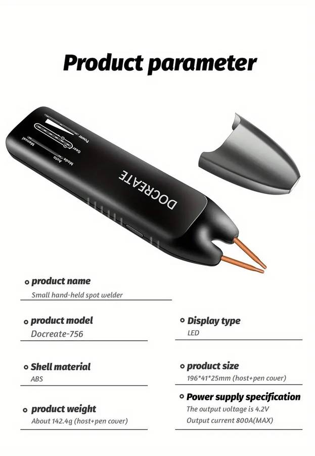 Nickel Spot Welder Handheld with Built-in 5V Rechargeable Lithium Battery Pack **LOCAL STOCK**
