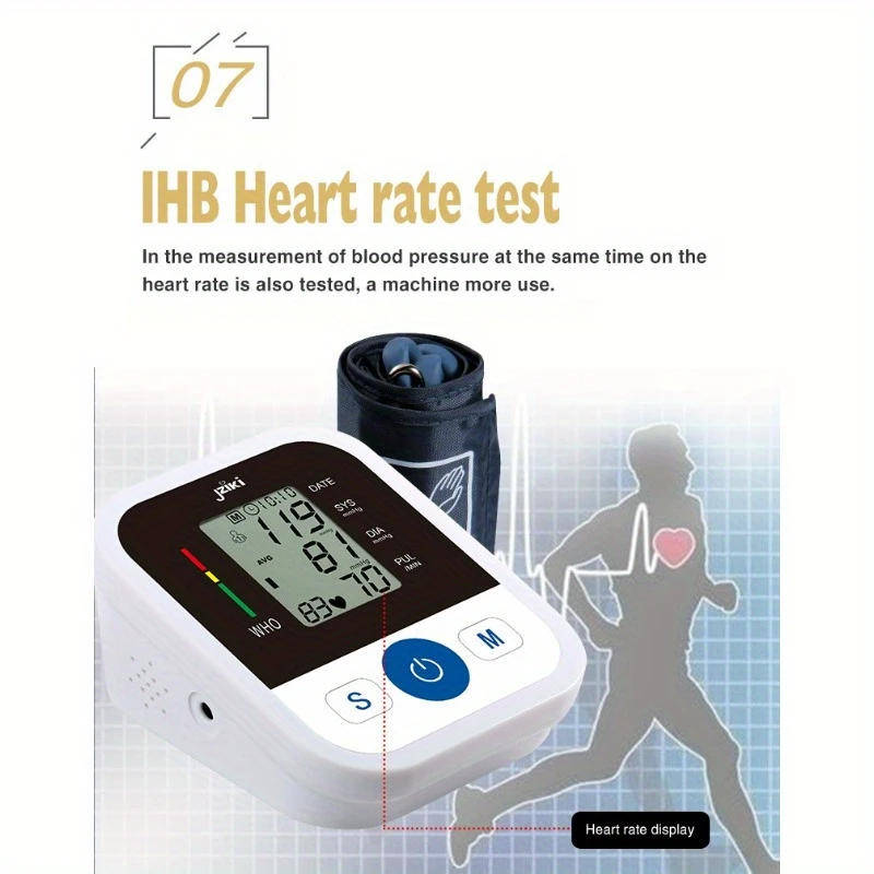 Electronic Blood Pressure Monitor  Digital, Automatic & Easy-to-Use Arm Cuff Device