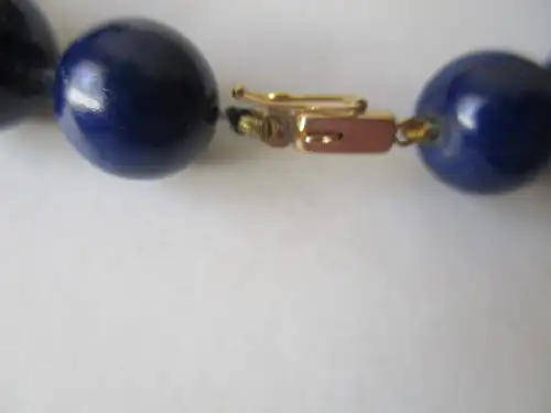 Genuine lapis Lazuli with 14 ct Gold Clasp and Spaces