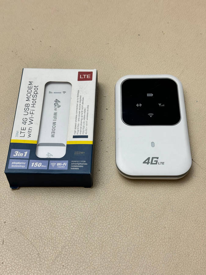 4G USB Modem Network Adapter with WiFi Hotspot & Sim Card Slot Portable WiFi Pocket Router Bundle