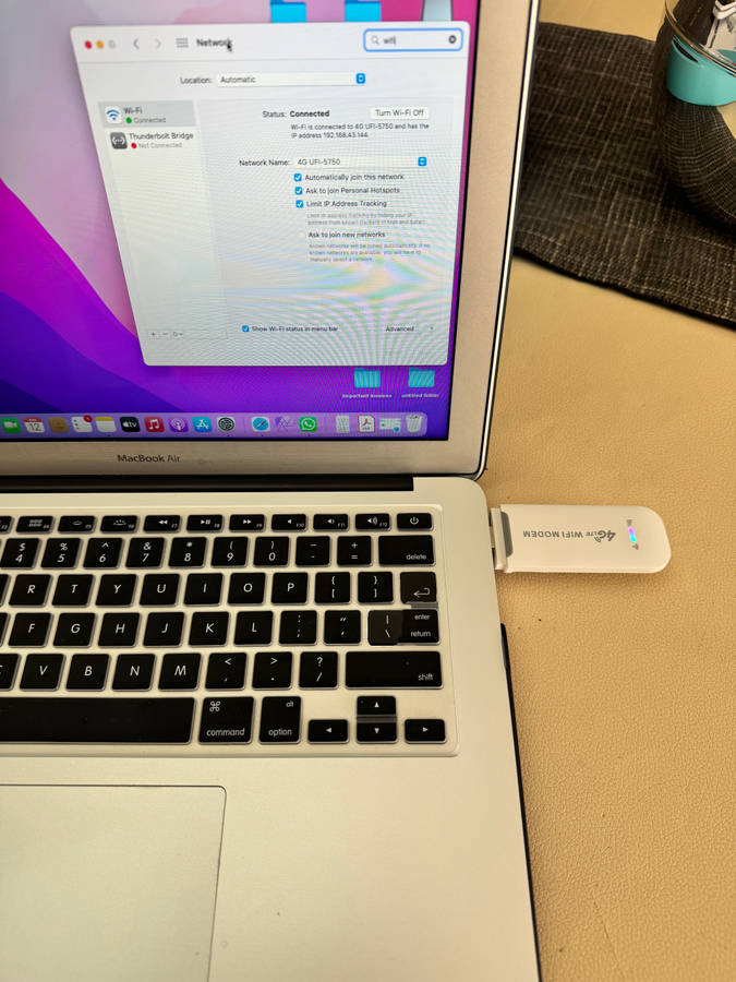 4G USB Modem Network Adapter with WiFi Hotspot & Sim Card Slot Portable WiFi Pocket Router Bundle