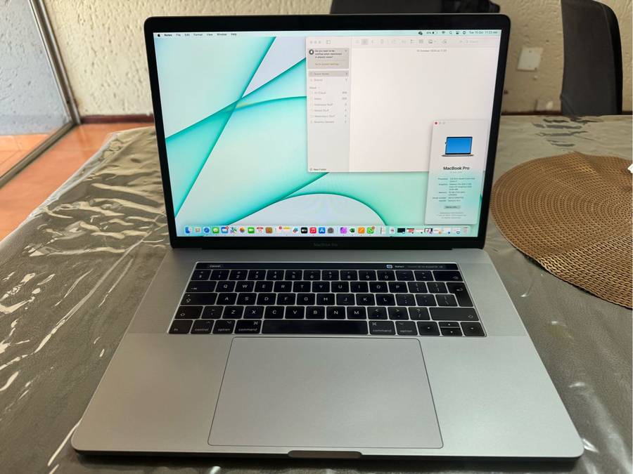 MacBook Pro 15 Inch 2017 Model with Touch Bar in immaculate condition