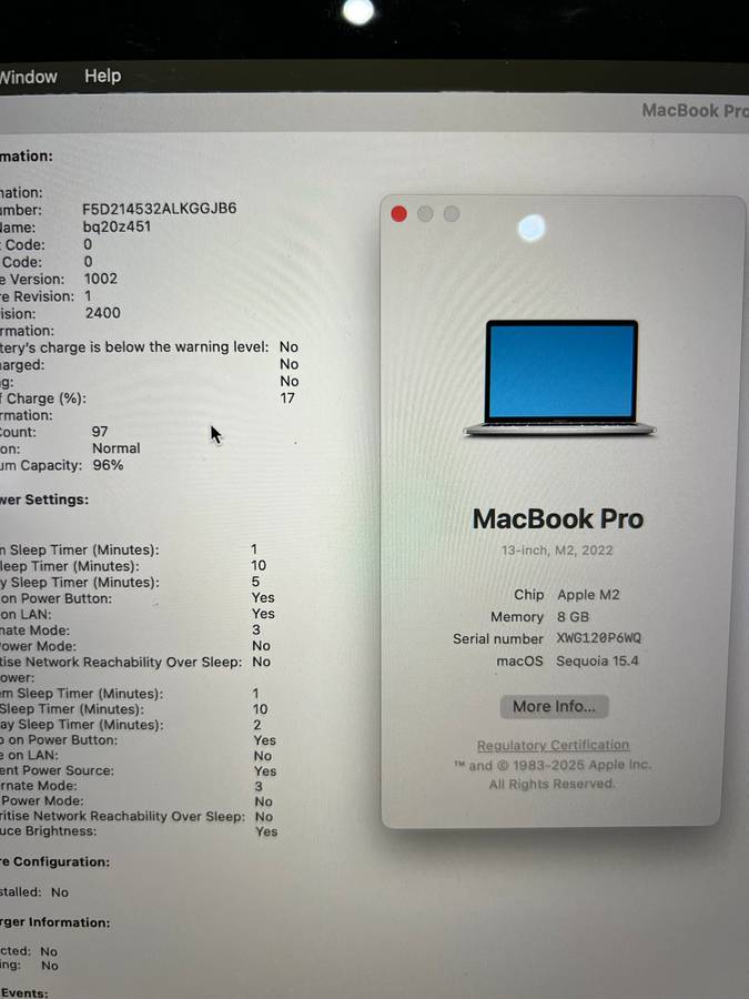 MacBook Pro 13-inch 256gb M2