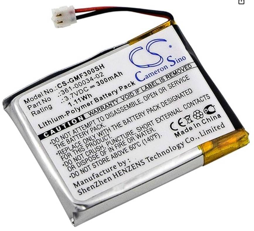 Smartwatch Battery CS-GMF300SH for Garmin Fenix 3  etc.