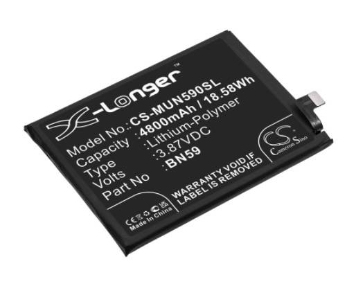 Mobile, SmartPhone Battery  CS-MUN590SL  BN59 FOR XIAOMI REDMI NOTE 10, M2101K7AI,M2101K7AG