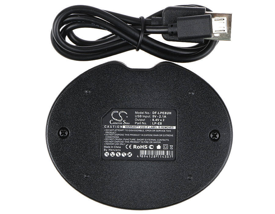Camera Charger DF-LPE8UH for CANON EOS 600D etc.
