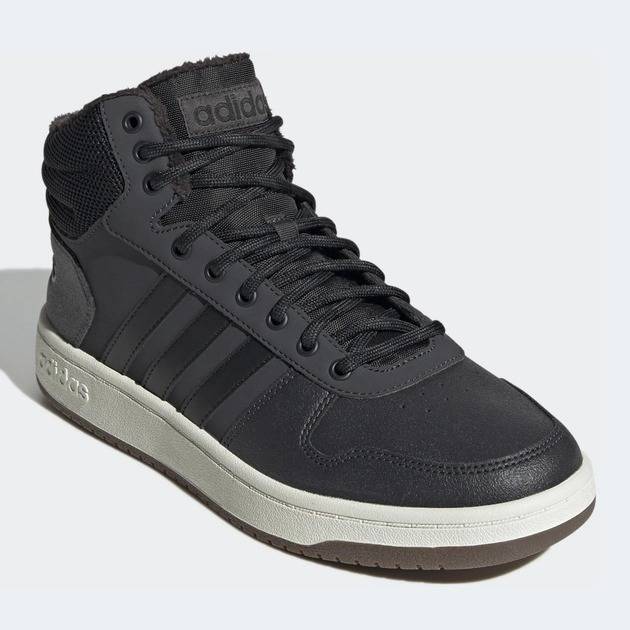 adidas Men`s HOOPS 2.0 MID Carbon/ Graphite GZ7959 Size UK 10.5/11 (SA 10.5/11)