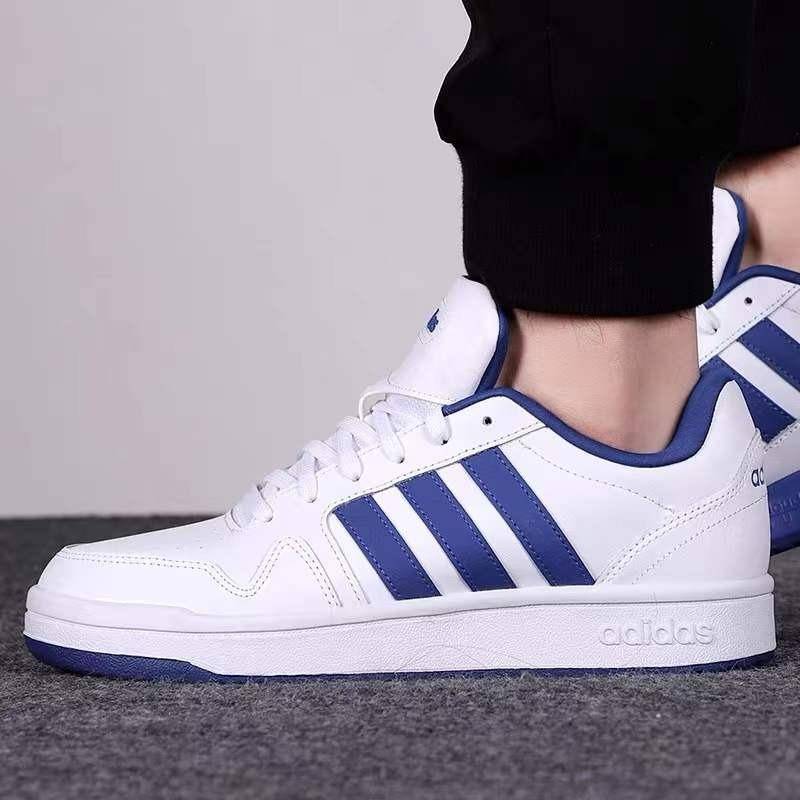 adidas Men`s Neo Postmove SB White/ Blue H00461 Size UK 10 (SA 10)