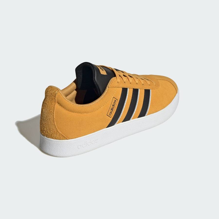 adidas Men`s VL Court 2.0 Preloved Yellow/ Core Black IF7554 Size UK 10 (SA 10)