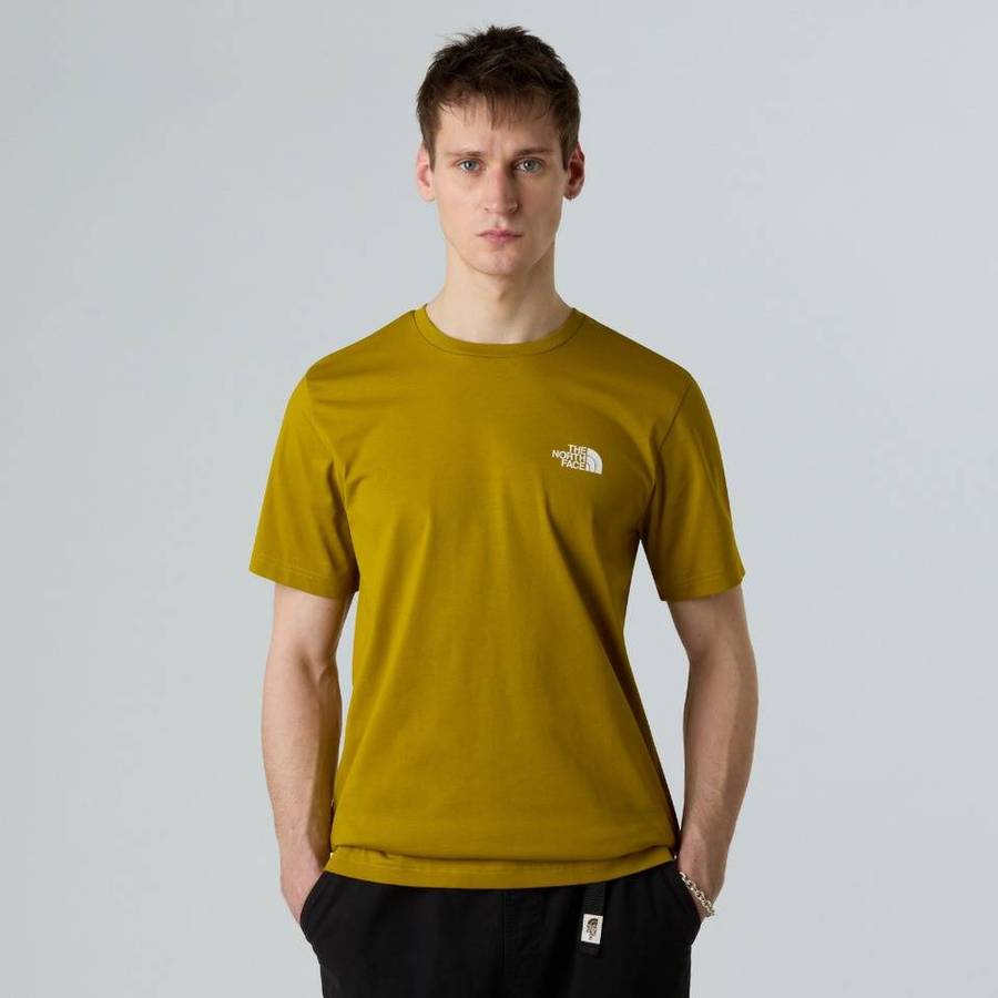 The North Face SIMPLE DOME Tee Shirt Deep Dijon NF0A87NG