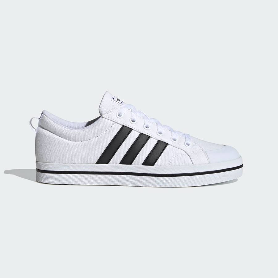adidas Men`s BRAVADA Cloud White / Core Black FV8086 Size UK 11 (SA 11)