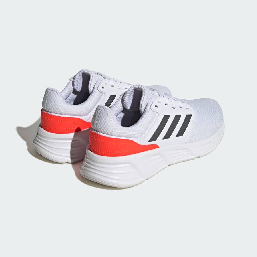 adidas Men`s Galaxy 6 Cloud White / Grey Five / Solar Red HP2419 Size UK 10/11 (SA 10/11)