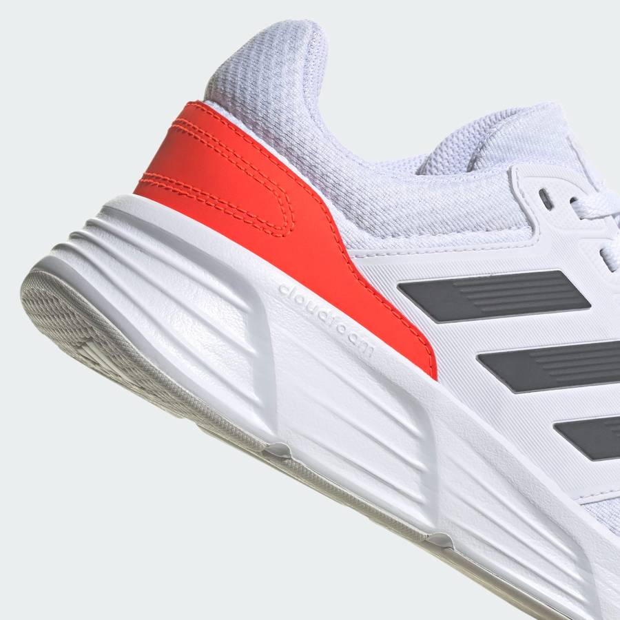 adidas Men`s Galaxy 6 Cloud White / Grey Five / Solar Red HP2419 Size UK 10/11 (SA 10/11)