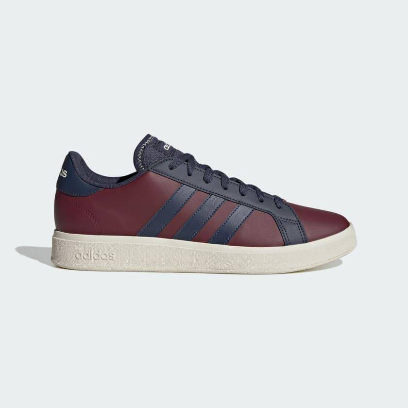 adidas Men`s Grand Court Base 2.0 Shadow Red / Shadow Navy / Off White ID4458 Size UK 11 (SA 11)