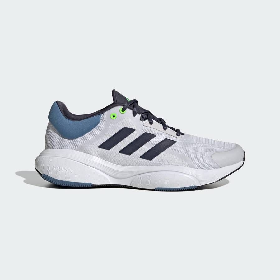 adidas Men`s Response Dash Grey / Shadow Navy / Solar Green GV9532 Size UK 11 (SA 11)
