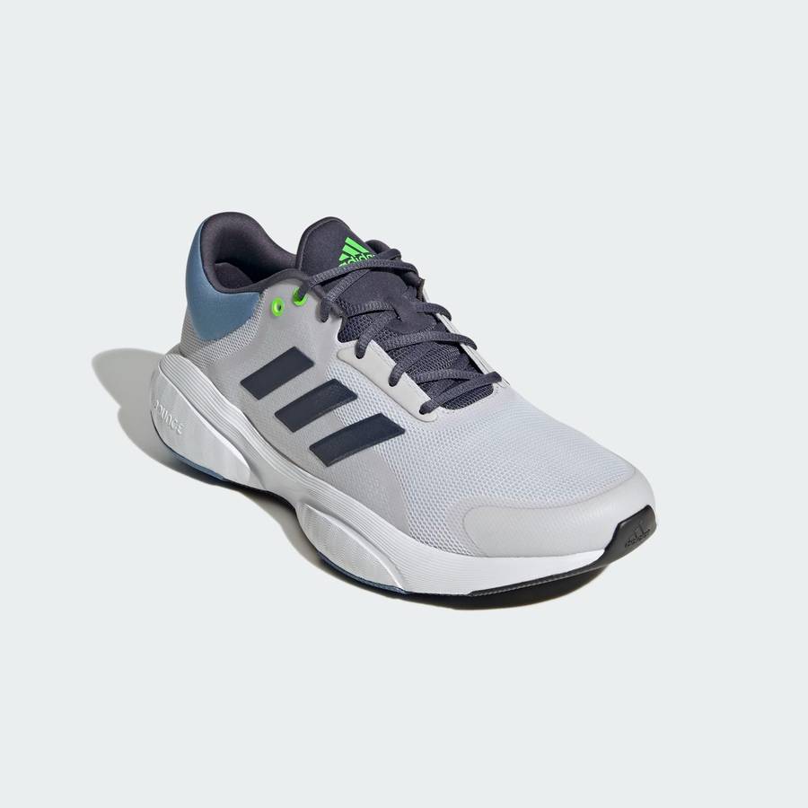 adidas Men`s Response Dash Grey / Shadow Navy / Solar Green GV9532 Size UK 11 (SA 11)