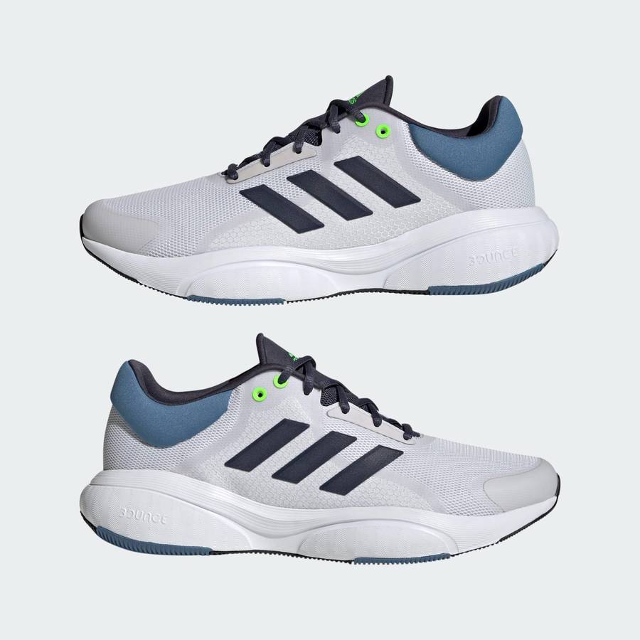 adidas Men`s Response Dash Grey / Shadow Navy / Solar Green GV9532 Size UK 11 (SA 11)