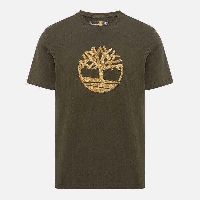 TIMBERLAND Men`s KENNEBEC RIVER CAMO TREE LOGO Green TB0A5YQF Size Extra Large