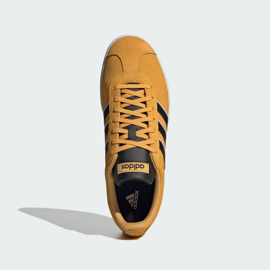 adidas Men`s VL Court 2.0 Preloved Yellow/ Core Black IF7554 Size UK 10 (SA 10)