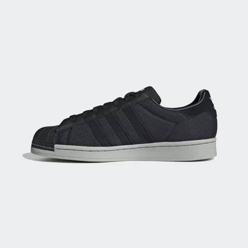 adidas Men`s SUPERSTAR Core Black/ Grey Two/ Gold Metallic GZ1601 Size UK 11.5 (SA 11.5)