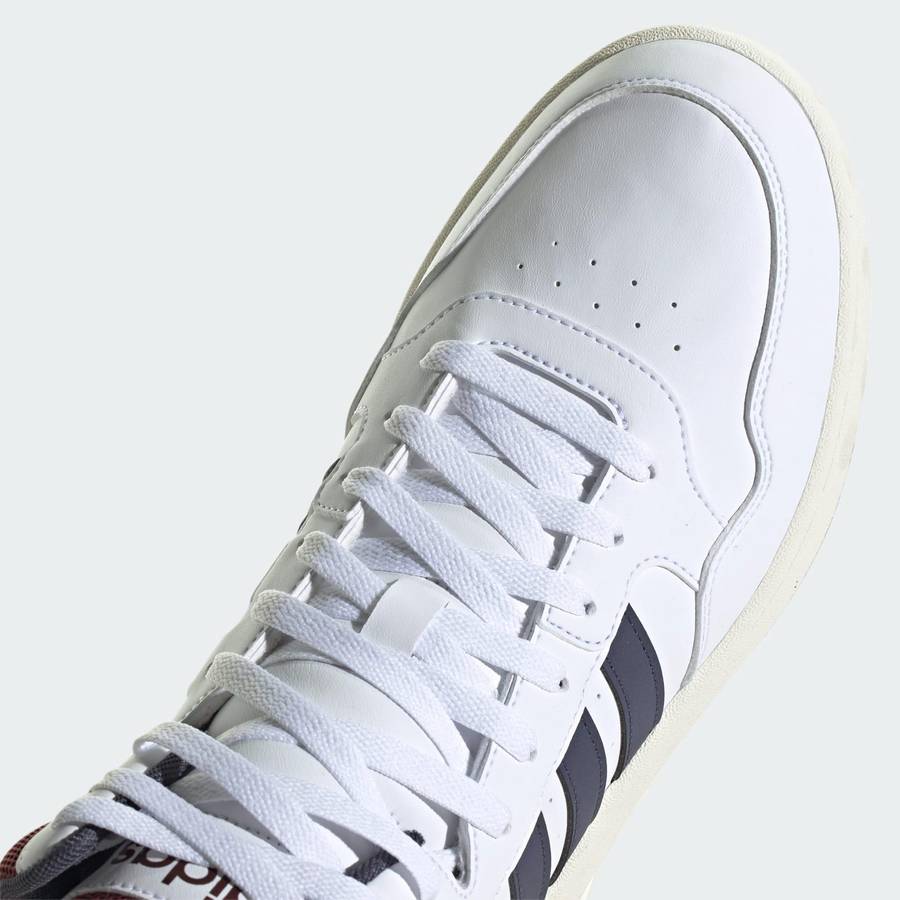 adidas Men`s Hoops 3.0 Mid Classic Vintage White/ Navy/ Shadow Red HP7895 Size UK 9/10 (SA 9/10)