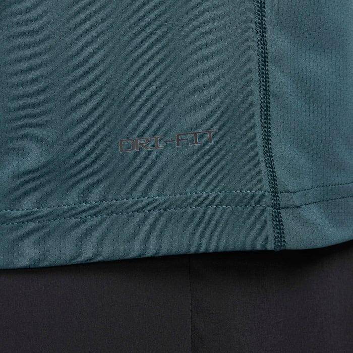 Nike Men's Dri-FIT 1/4-zip Fitness Top Deep Jungle/Black DV9811 328 Size Medium