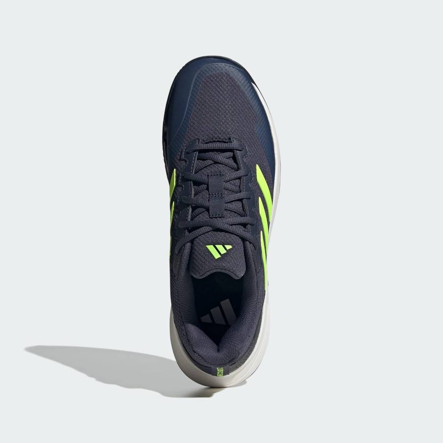 adidas Men`s GameCourt 2.0 Shadow Navy/ Lucid Lemon/ White IE0854 Size UK 11 (SA 11)