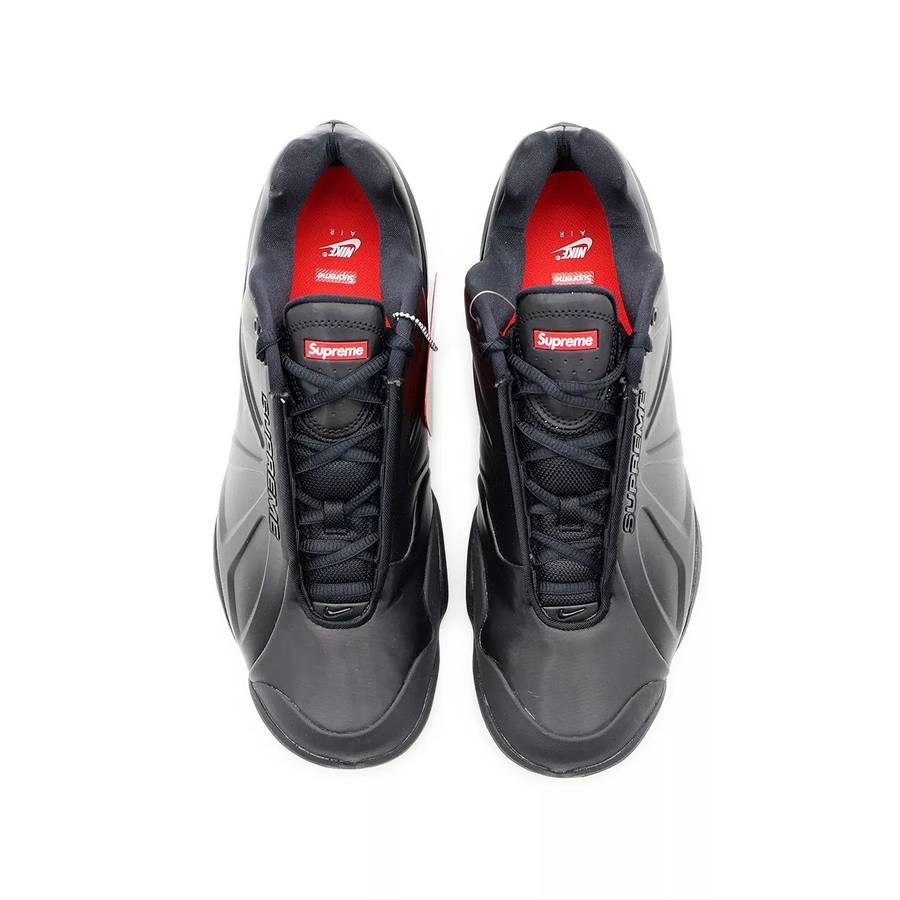 Nike x Supreme Air Zoom Courtposite Black PREOWNED FB8934 001 Size UK 8 (SA 8)