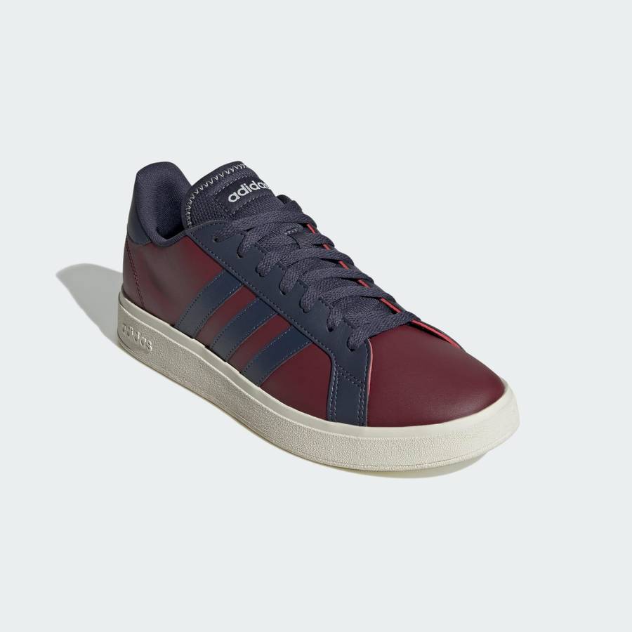 adidas Men`s Grand Court Base 2.0 Shadow Red / Shadow Navy / Off White ID4458 Size UK 11 (SA 11)