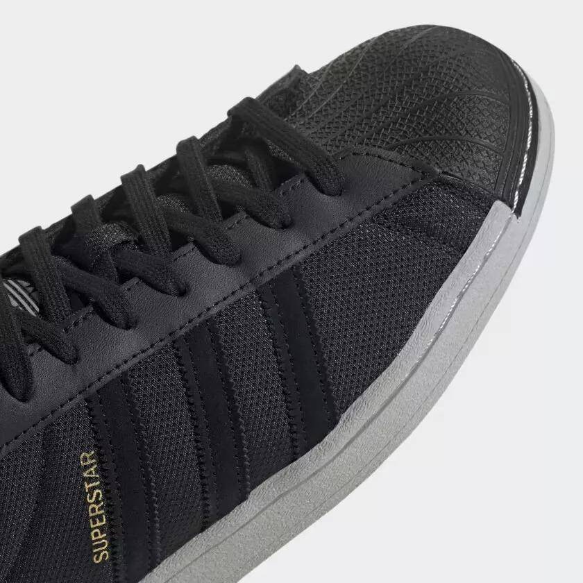 adidas Men`s SUPERSTAR Core Black/ Grey Two/ Gold Metallic GZ1601 Size UK 11.5 (SA 11.5)